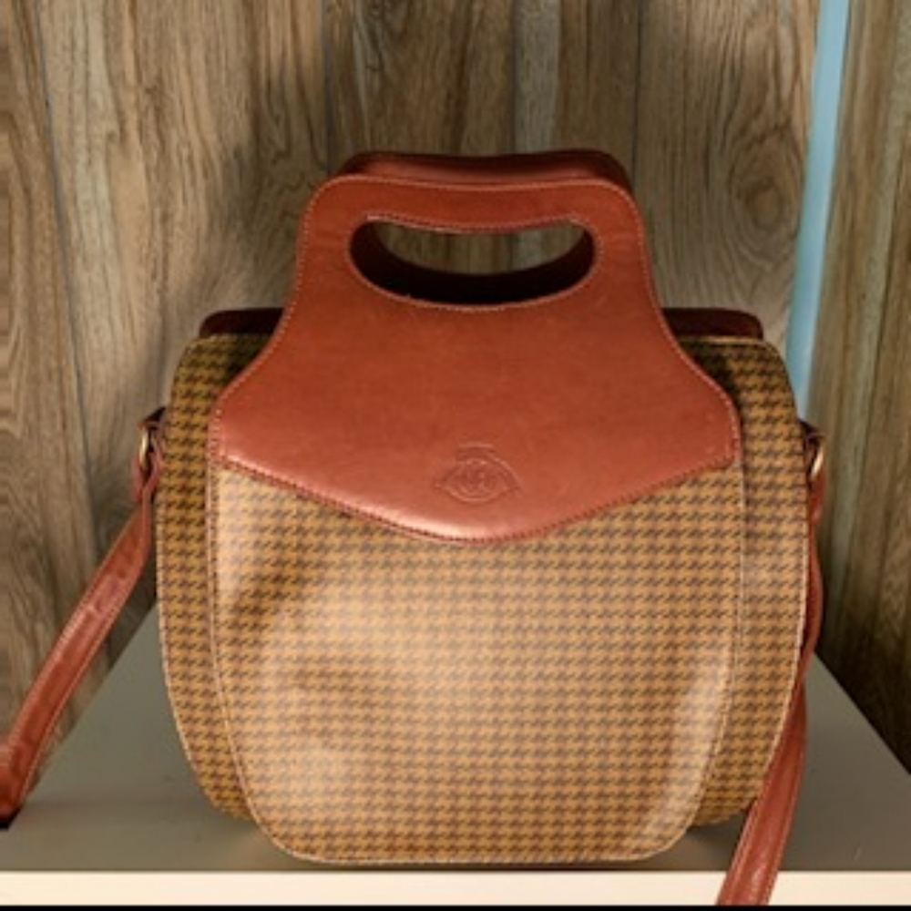Vintage Ghurka derby plaid crossbody